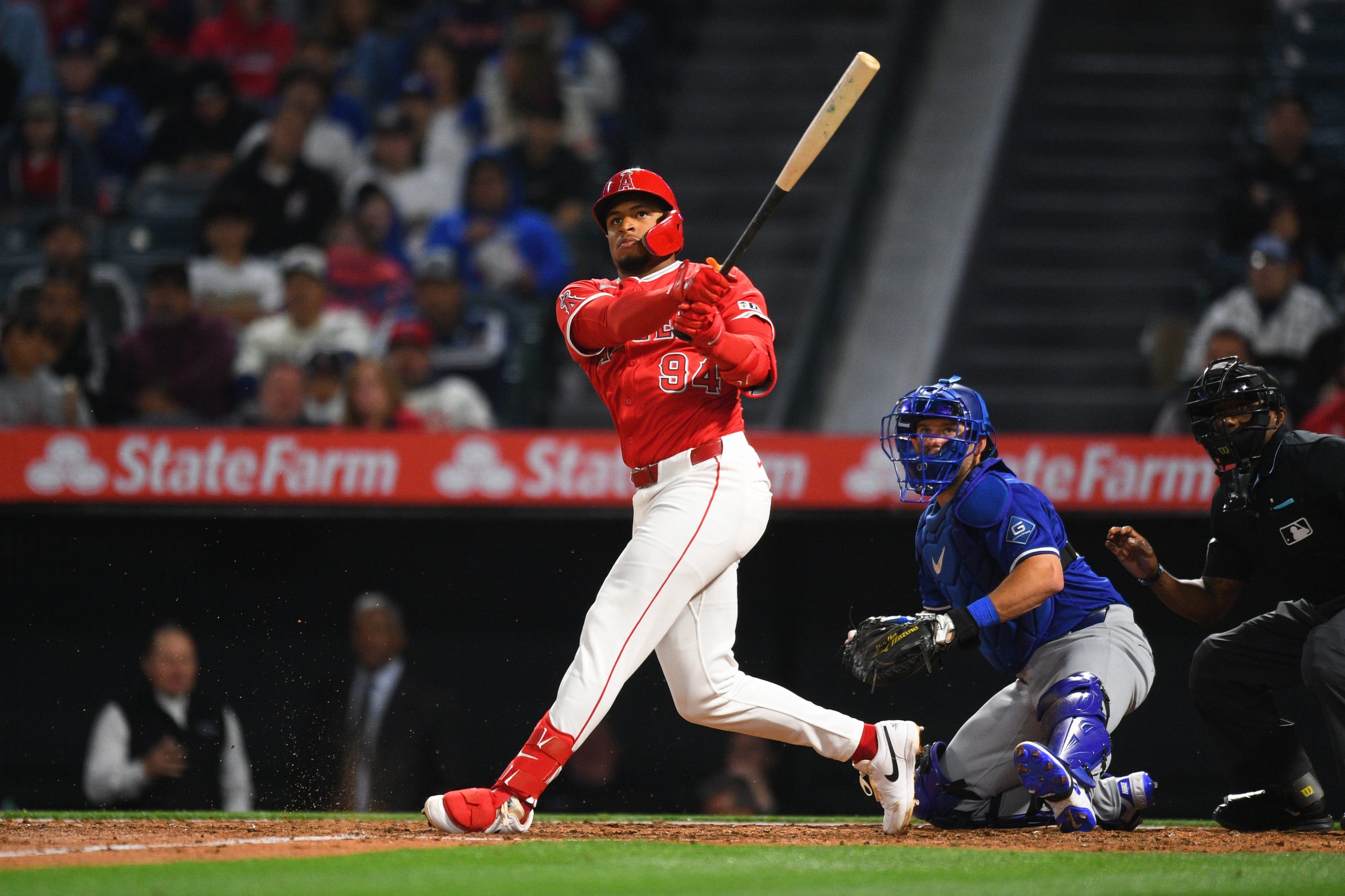 Angels 2B Christian Moore (Photo by Brian Rothmuller/Getty Images)